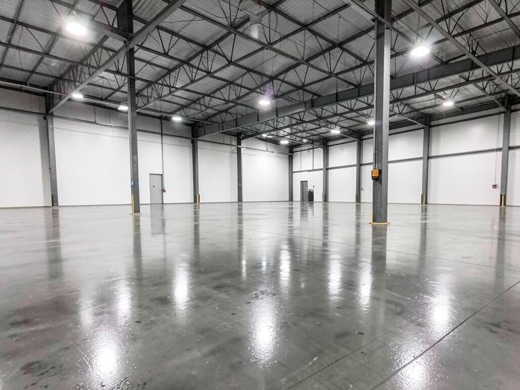 Commercial polished concrete floor